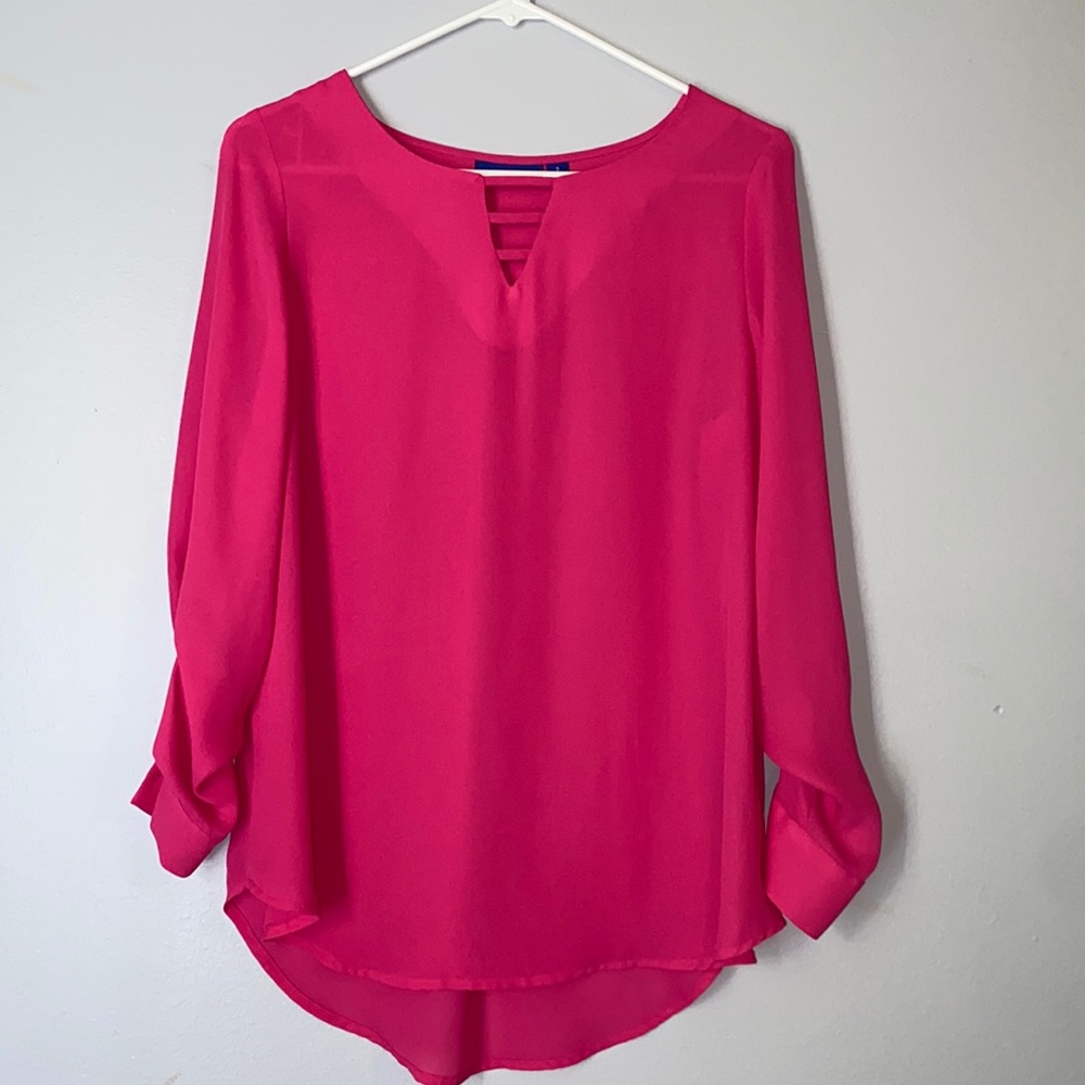 Hot pink Apt 9 blouse. Size S
